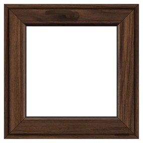 Finestra in PVC noce L 50 x H 50 cm, 1 anta a vasistas