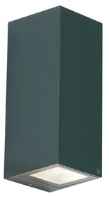 Lampada da parete moderna verde scuro 2 luci GU10 70mm IP54 - Baleno