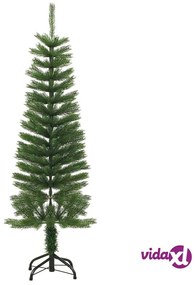 vidaXL Albero di Natale Artificiale Sottile con Base 120 cm PE