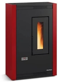 Stufa a pellet slim 4,4 kW La Nordica-Extraflame mod. Luisella bordeaux