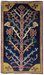 Gabbeh Tappeto persiano 190 x 120 Blu (Iran) Annodato A Mano