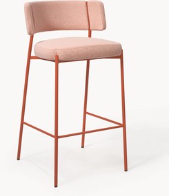 Sedia da bar imbottita in bouclé Samantha