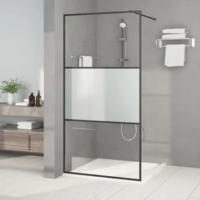 Parete Doccia Walk İn 100x195 Cm Vetro Semi Smerigliato Esg /