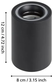 Eglo 901168 - LED RGBW Faretto dimmerabile CAROSSO-Z LED/4,9W/230V nero