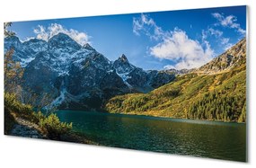Quadro in vetro Lago di montagna 100x50 cm