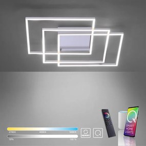 Plafoniera LED Q-Inigo IP20 cct da bianco caldo a bianco freddo con regolazione di temperatura PAUL NEUHAUS