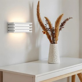 Applique in Gesso Pitturabile 1 lampada E27 da parete