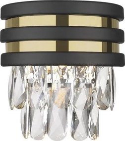 Zuma Line W0525-01A-P7D7 - Applique da parete NAICA 1xG9/42W/230V nero/oro