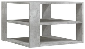 Tavolino da salotto grigio cemento 59,5x59,5x40 cm multistrato