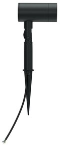 Faretto con Picchetto GU10 da Giardino Orientabile Serie SHADOW - Nero Colore del corpo Nero