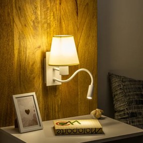 Brilagi - Applique a LED NUBILA 1xE27/25W/230V + LED/3W bianco/color crema