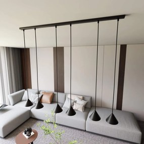 Lampadario ELIT 6 GOLD e BLACK - Attacco GX53
