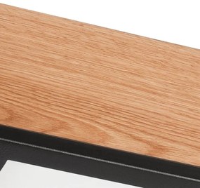 Plafoniera OAK SQUARE 2xE27/15W/230V 31x31 cm quercia/nero