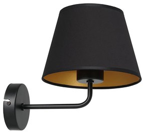 Lampada da parete ARDEN 1xE27/60W/230V nero/oro