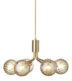 Nuura - Apiales 6 Lampada a Sospensione Brushed Brass/Optic Gold Nuura