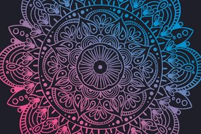 Carta da parati – Mandala su sfondo scuro
