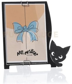 Bomboniera portafoto silvestro nero in ferro e polimetilmetacrilato...