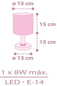 Dalber 42491 - Lampada per bambini FAIRY DREAMS 1xE14/8W/230V