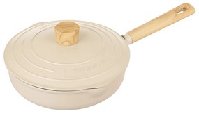 Padella alta 24 cm con coperchio avorio Pot Art