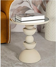 Tavolino rotondo con piano in vetro ø 40,5 cm Dune – Mauro Ferretti