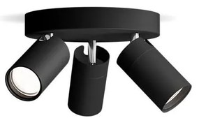 Philips - Luce Spot da bagno IDRIS 3xGU10/5W/230V IP44 nero