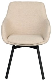 Set di sedie da pranzo beige in imbottito 2 pz Alison – Rowico