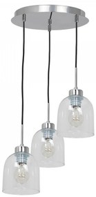 Lampadario su filo FILL 3xE27/60W/230V tondo