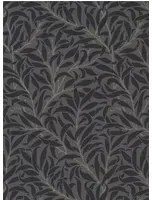 Morris & Co Carta da parati Pure Willow Bough - Charcoal/ Black