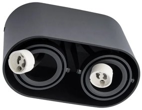 Faretto SIROK 2xGU10/30W/230V nero