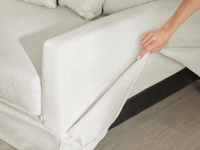 Fodera color bianco per divano a 3 posti GILJA Beliani
