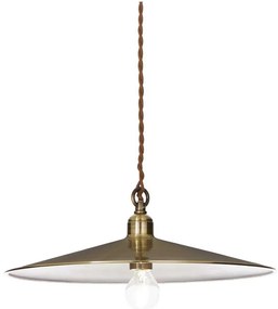 Ideal Lux - Lampadario a sospensione con filo CANTINA 1xE27/42W/230V diametro 35 cm bronzo