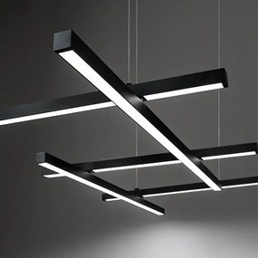 NET sospensione moderna LED dimmerabile 3000K-6000K, design minimal in metallo e alluminio