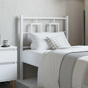 Testiera İn Metallo Bianco 80 Cm /