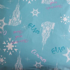 Biancheria da letto per bambini in cotone per letto singolo 140x200 cm Frozen "Light blue" – Jerry Fabrics