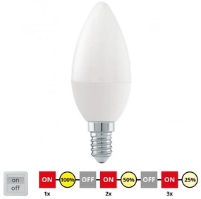 Lampadina LED dimmerabile C37 E14/6W/230V 3000K - Eglo 54834