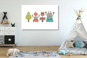 Quadro su tela – Famiglia di robot