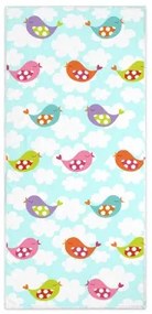 Telo da bagno HappyFriday Mr Fox Little Birds Multicolore 70 x 150 cm