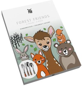Posate per bambini argentata in acciaio inox 4 pz Forest Friends – WMF