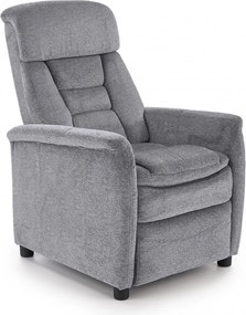 Poltrona reclinabile Jordan in tessuto grigio - H106 cm