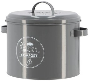 Contenitore grigio per rifiuti compostabili 6,3 l Secret Du Potager - Esschert Design