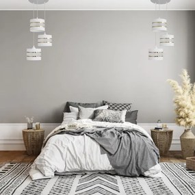 Lampadario a sospensione con filo HELEN 3xE27/15W/230V bianco/oro