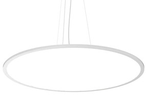 Sospensione Moderna Fly Slim Alluminio-Plastiche Bianco Led 65W 3000K D90Cm