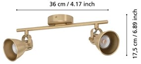 Eglo 900171 - Faretto LED SERAS 2xGU10/3W/230V