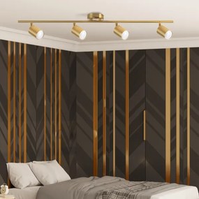 Faretto LED RGBW dimmerabile GOLDI 4xGU10/6,5W/230V oro