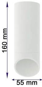 Plafoniera VALDA 1xGU10/60W/230V bianca