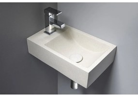 Lavabo in grigio chiaro in calcestruzzo 40x22 cm Crest – Sapho