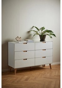 Cassettiera bianca 135x90x40 cm Lowell - Actona