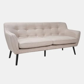 Divano 3 Posti Ellen L175 cm in Tessuto Imbottito Grigio