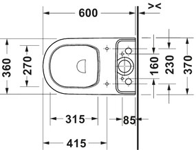 Duravit 20600900002 - WC monoblocco D-CODE ceramica/bianco lucido