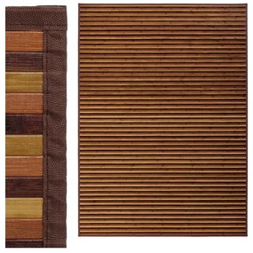 Tappeto in bambù di colore marrone-senape 180x250 cm - Casa Selección